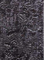 File Üzeri Karışık Desenli Siyah Payetli Kumaş - K9498
